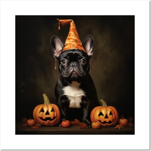 French Bulldog Halloween Posters and Art